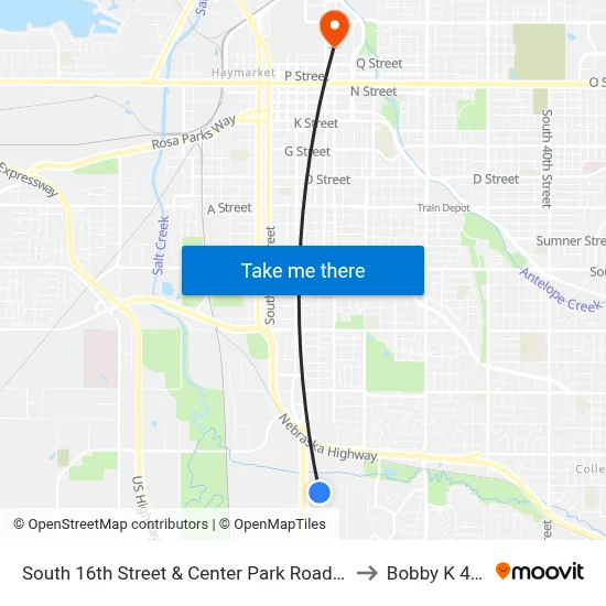 South 16th Street & Center Park Road, Se to Bobby K 419 map