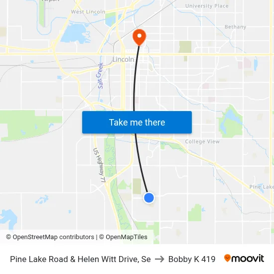 Pine Lake Road & Helen Witt Drive, Se to Bobby K 419 map