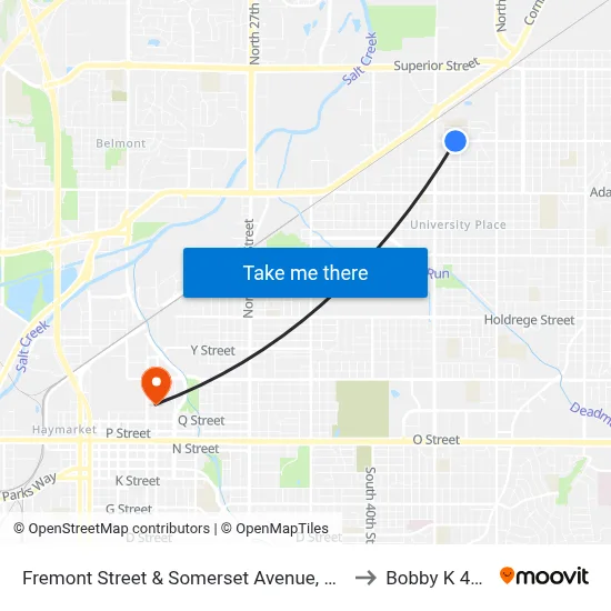 Fremont Street & Somerset Avenue, NE to Bobby K 419 map