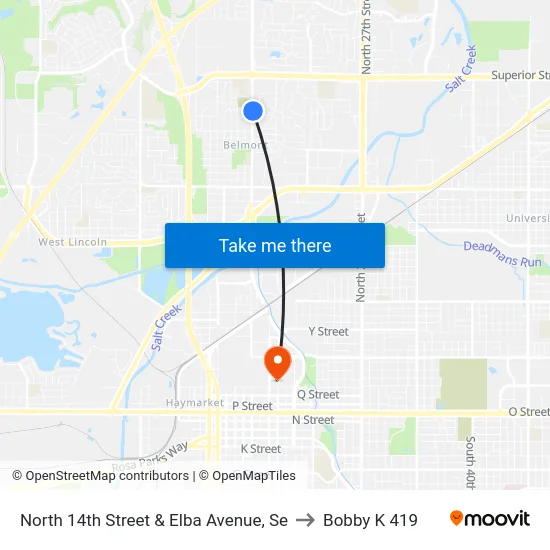 North 14th Street & Elba Avenue, Se to Bobby K 419 map