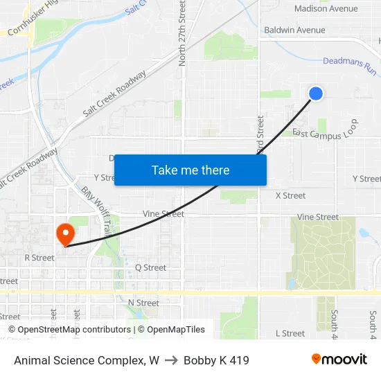 Animal Science Complex, W to Bobby K 419 map