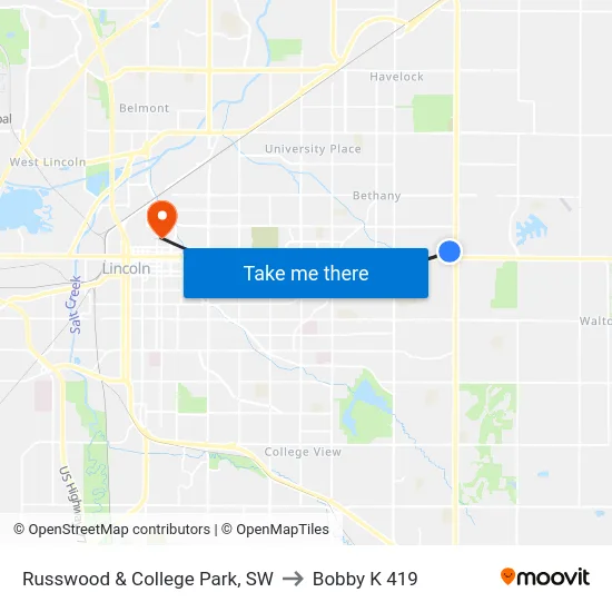 Russwood & College Park, SW to Bobby K 419 map
