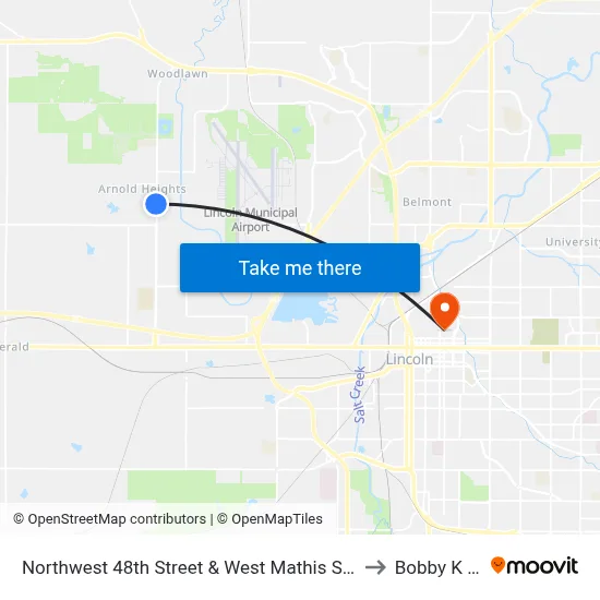 Northwest 48th Street & West Mathis Street, NW to Bobby K 419 map