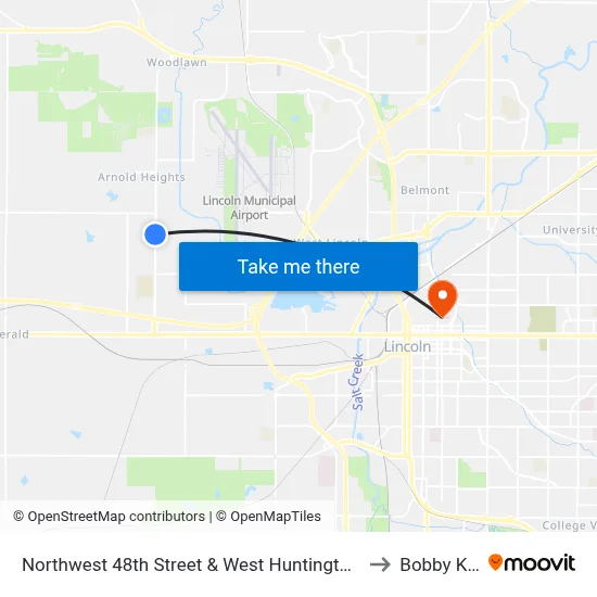 Northwest 48th Street & West Huntington Avenue, SW to Bobby K 419 map