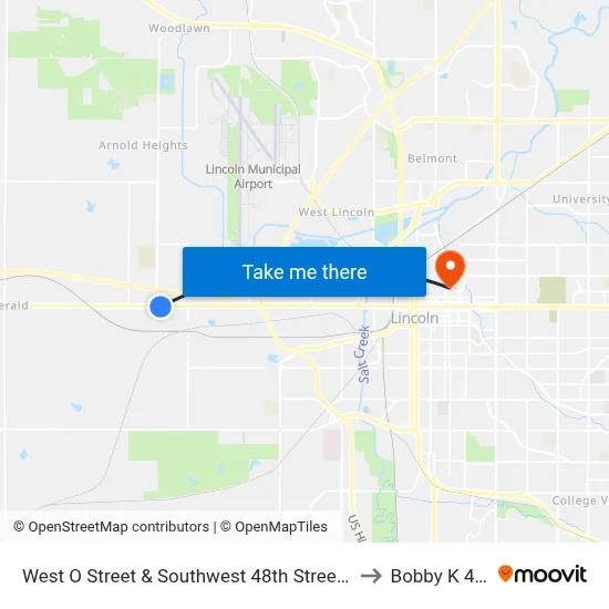 West O Street & Southwest 48th Street, Se to Bobby K 419 map