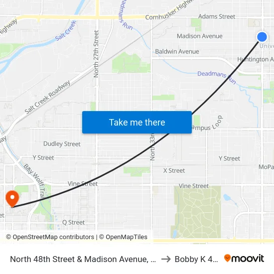 North 48th Street & Madison Avenue, SW to Bobby K 419 map
