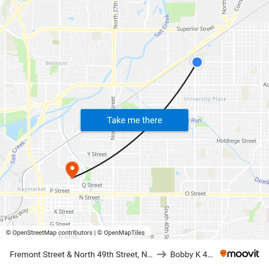 Fremont Street & North 49th Street, NW to Bobby K 419 map