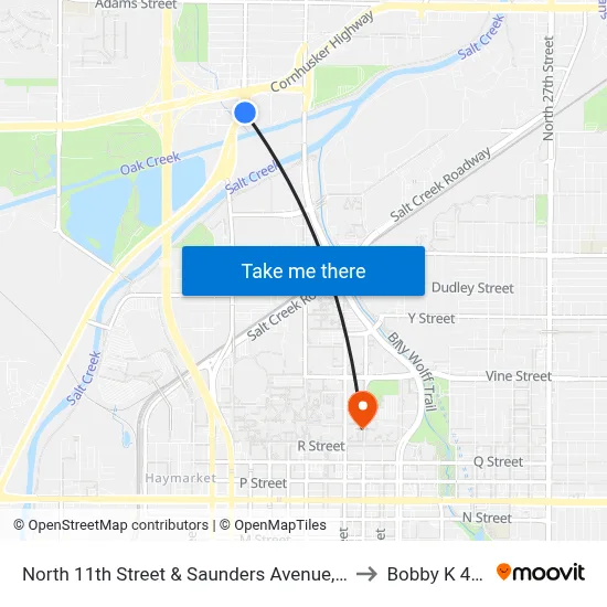North 11th Street & Saunders Avenue, Se to Bobby K 419 map