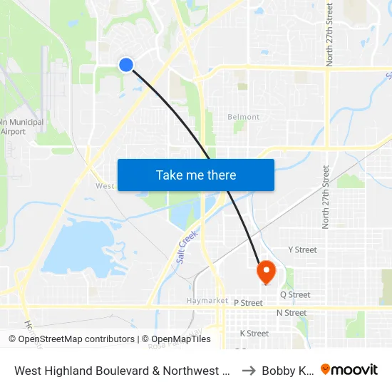 West Highland Boulevard & Northwest 7th Street, SW to Bobby K 419 map