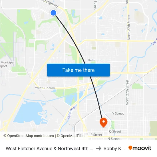 West Fletcher Avenue & Northwest 4th Street, NE to Bobby K 419 map