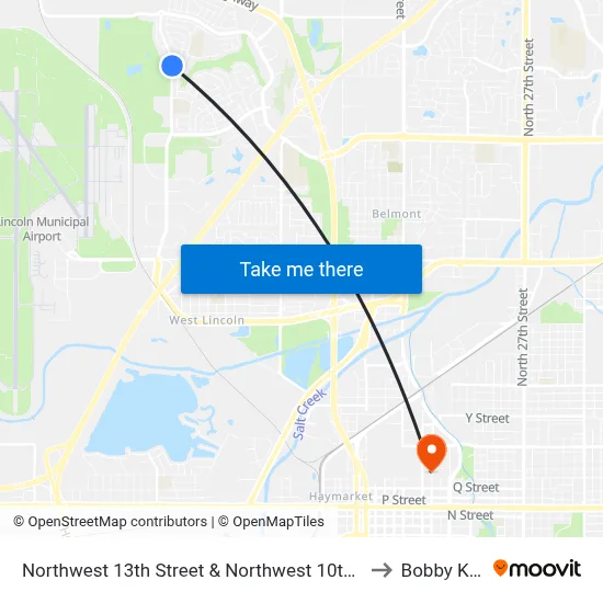 Northwest 13th Street & Northwest 10th Street, NW to Bobby K 419 map