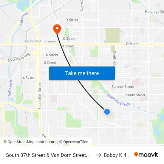 South 37th Street & Van Dorn Street, Se to Bobby K 419 map