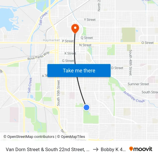 Van Dorn Street & South 22nd Street, NW to Bobby K 419 map