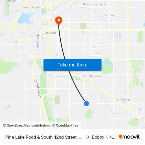 Pine Lake Road & South 42nd Street, Se to Bobby K 419 map