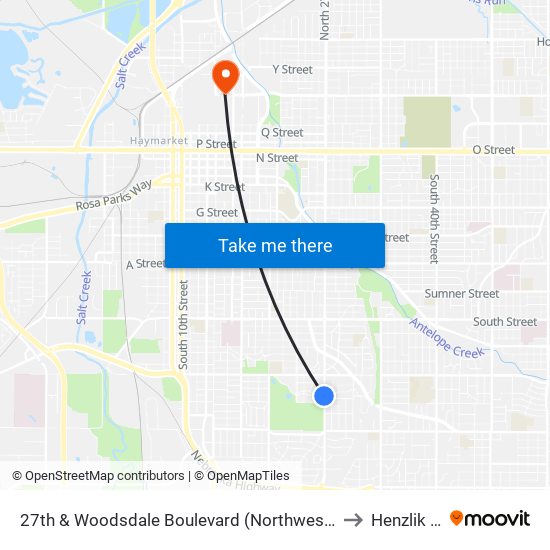 27th & Woodsdale Boulevard (Northwest Side) to Henzlik 65 map