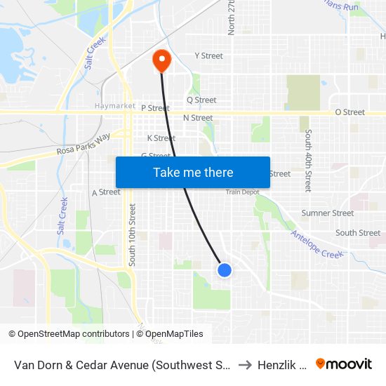 Van Dorn & Cedar Avenue (Southwest Side) to Henzlik 65 map