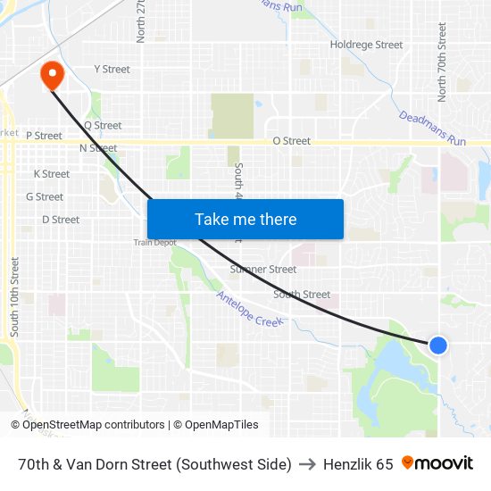 70th & Van Dorn Street (Southwest Side) to Henzlik 65 map