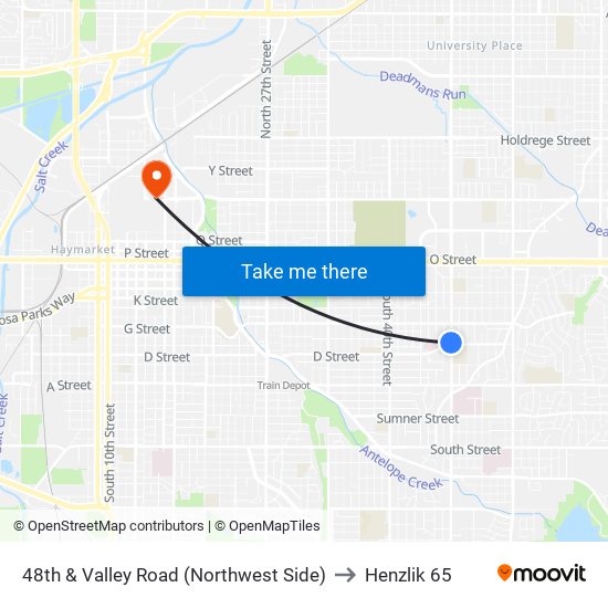 48th & Valley Road (Northwest Side) to Henzlik 65 map