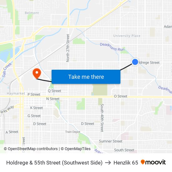 Holdrege & 55th Street (Southwest Side) to Henzlik 65 map