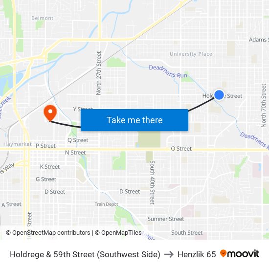 Holdrege & 59th Street (Southwest Side) to Henzlik 65 map