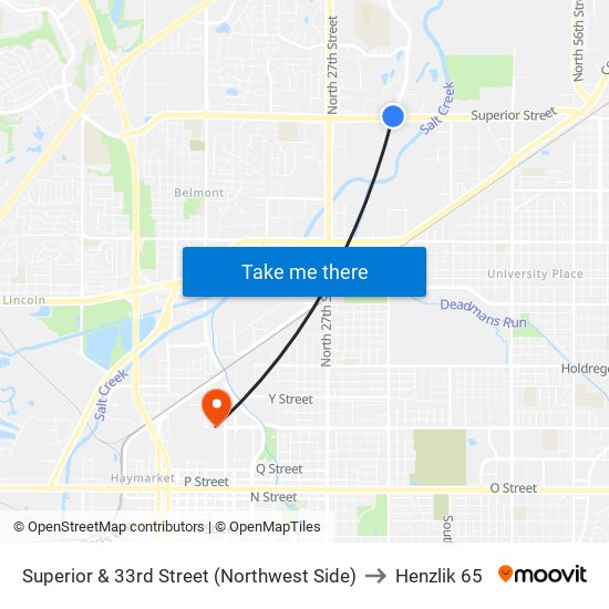 Superior & 33rd Street (Northwest Side) to Henzlik 65 map