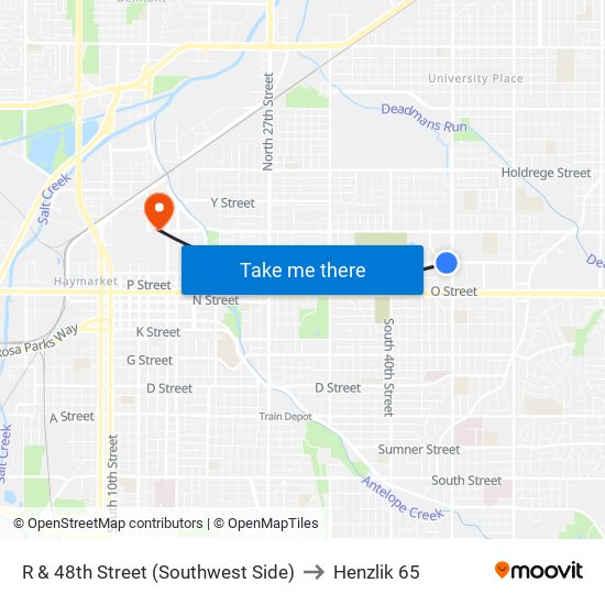 R & 48th Street (Southwest Side) to Henzlik 65 map