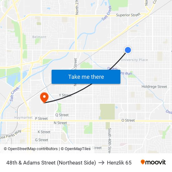 48th & Adams Street (Northeast Side) to Henzlik 65 map