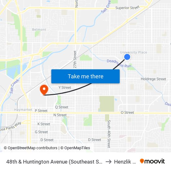 48th & Huntington Avenue (Southeast Side) to Henzlik 65 map