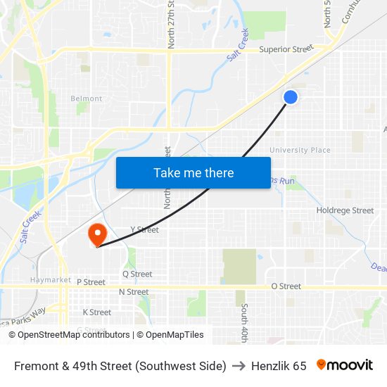 Fremont & 49th Street (Southwest Side) to Henzlik 65 map