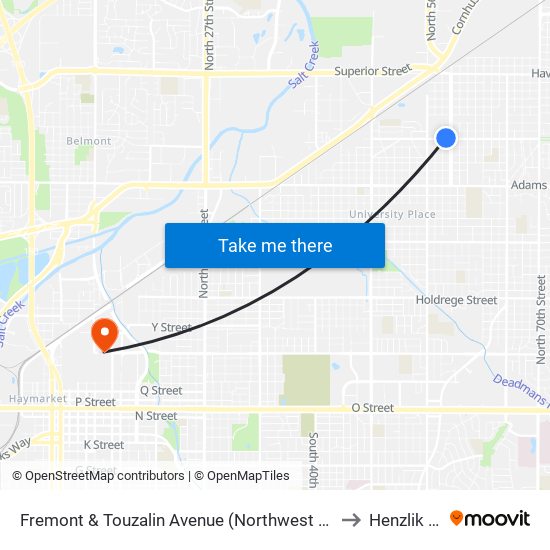 Fremont & Touzalin Avenue (Northwest Side) to Henzlik 65 map