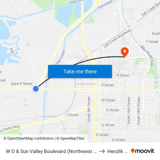 W O & Sun Valley Boulevard (Northwest Side) to Henzlik 65 map