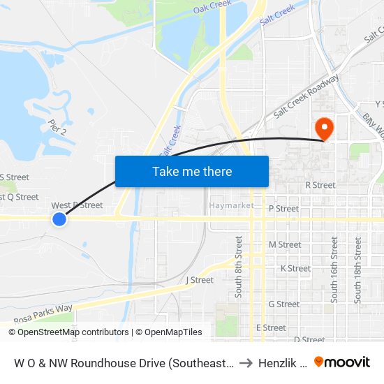 W O & NW Roundhouse Drive (Southeast Side) to Henzlik 65 map