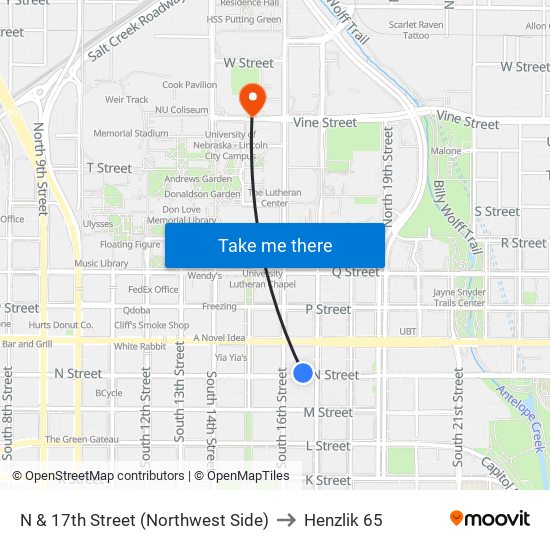 N & 17th Street (Northwest Side) to Henzlik 65 map