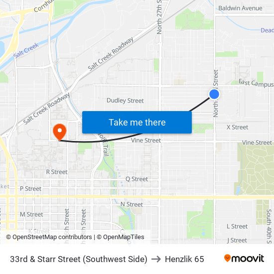 33rd & Starr Street (Southwest Side) to Henzlik 65 map