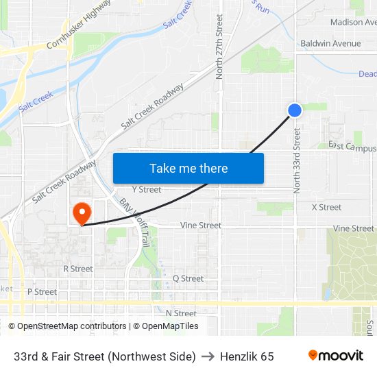 33rd & Fair Street (Northwest Side) to Henzlik 65 map