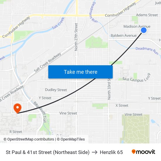 St Paul & 41st Street (Northeast Side) to Henzlik 65 map