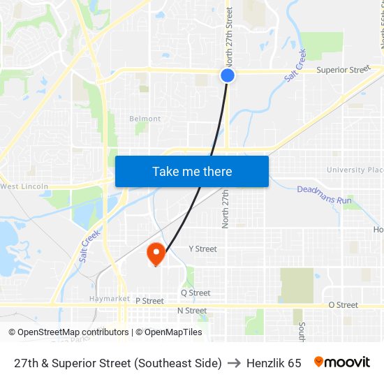 27th & Superior Street (Southeast Side) to Henzlik 65 map