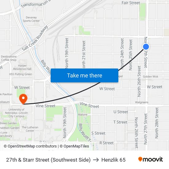 27th & Starr Street (Southwest Side) to Henzlik 65 map