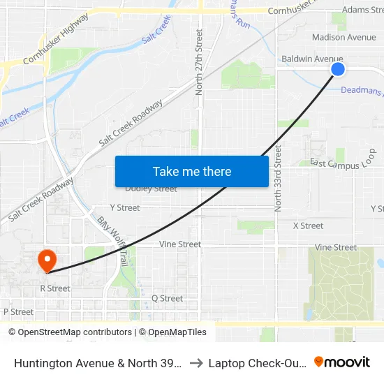 Huntington Avenue & North 39th Street, S to Laptop Check-Out Union map