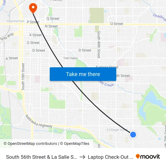 South 56th Street & La Salle Street, Se to Laptop Check-Out Union map