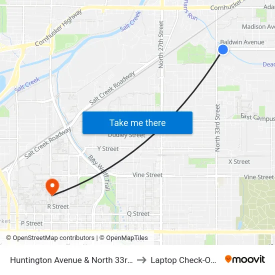 Huntington Avenue & North 33rd Street, Se to Laptop Check-Out Union map