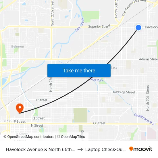 Havelock Avenue & North 66th Street, Se to Laptop Check-Out Union map