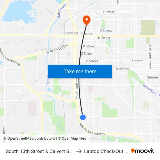 South 13th Street & Calvert Street, Se to Laptop Check-Out Union map