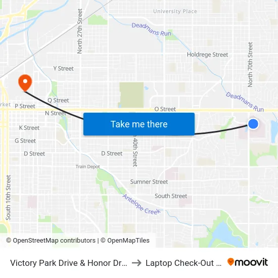 Victory Park Drive & Honor Drive, NW to Laptop Check-Out Union map