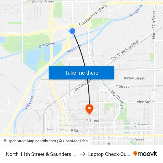 North 11th Street & Saunders Avenue, Se to Laptop Check-Out Union map