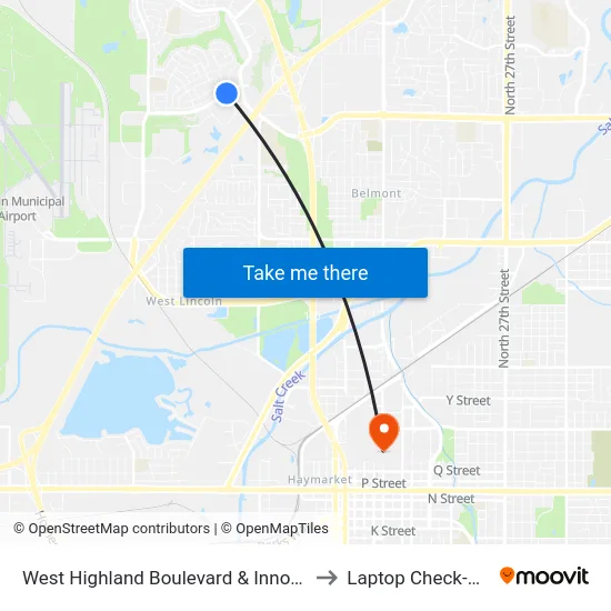 West Highland Boulevard & Innovation Drive, SW to Laptop Check-Out Union map
