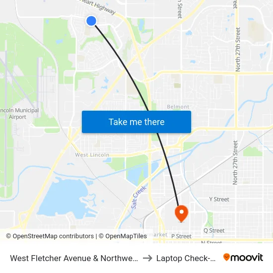 West Fletcher Avenue & Northwest 7th Street, NW to Laptop Check-Out Union map