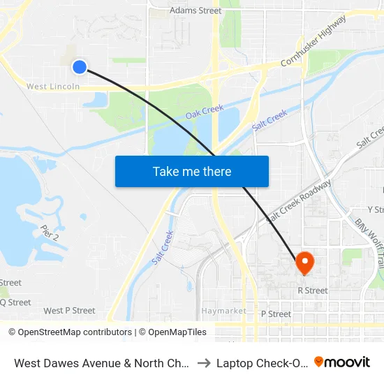 West Dawes Avenue & North Chester Street, Se to Laptop Check-Out Union map