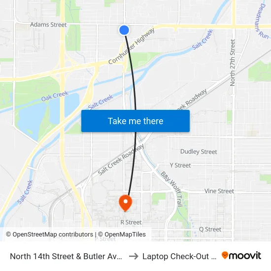 North 14th Street & Butler Avenue, Se to Laptop Check-Out Union map