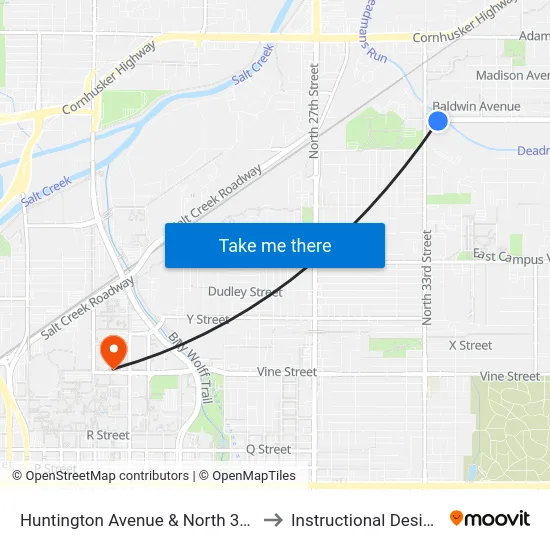 Huntington Avenue & North 33rd Street, Se to Instructional Design Center map